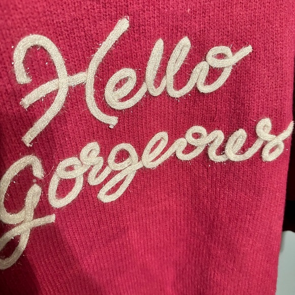 Dark Pink Sweater by GeeGee size 1XL fits more like a Large - Picture 6 of 7